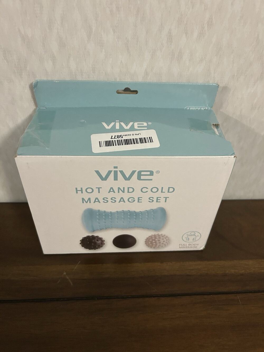 Vive Hot and Cold Massage Set Foot Roller Balls Plantar Fasciitis Relief